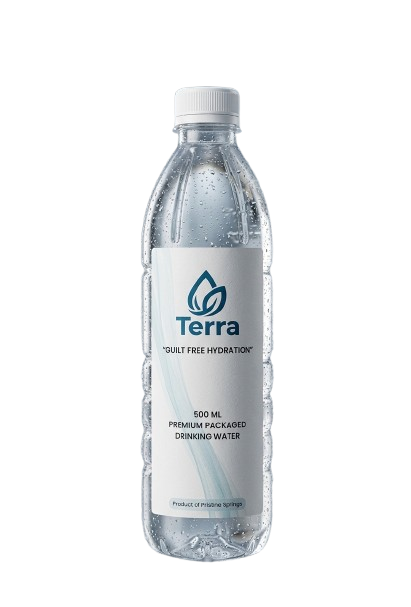 Terra biodegradable plant-based water bottle